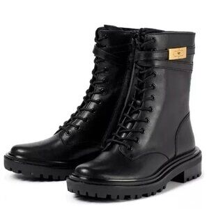 Tory Burch Hardware Combat Boots Size 8.5